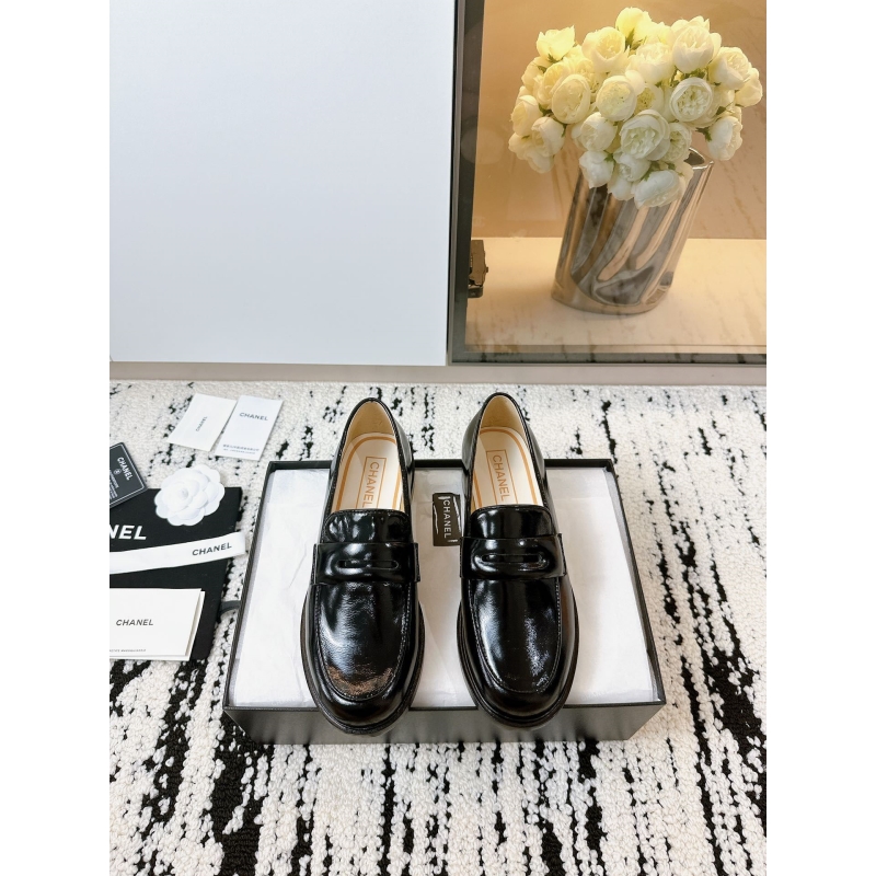 Ch*el leather shoes